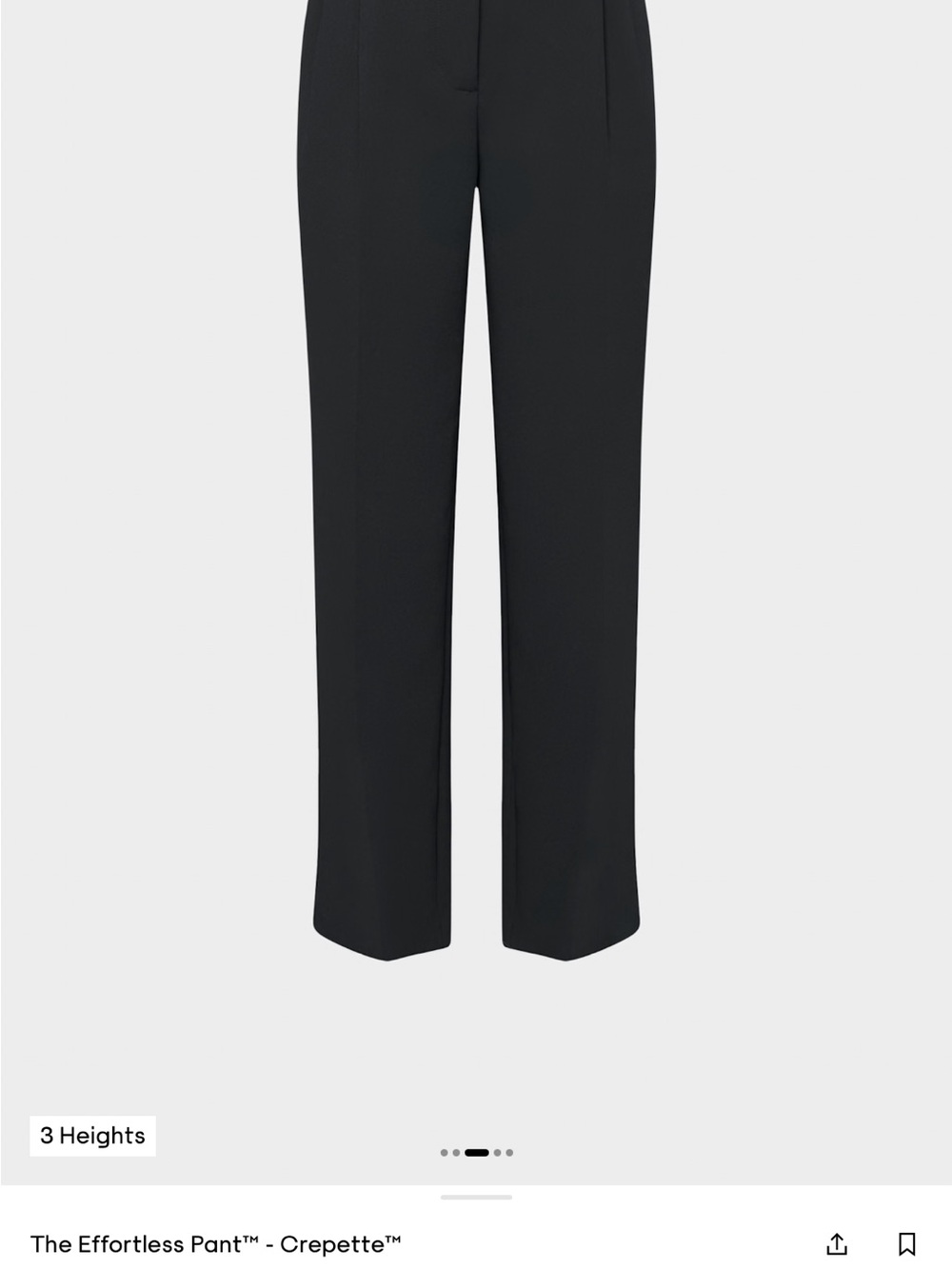 Aritzia The Effortless Pant™ — Black